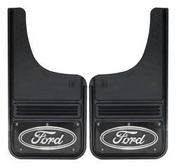 Gatorback - Gatorback 12"x23" Cut-Style Black Mud Flaps Ford Oval Logo GB1223CUTF-FULL - Image 1