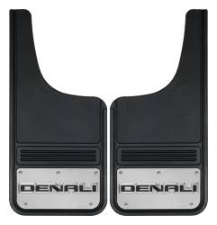 Gatorback - Gatorback 12"x26" Cut-Style Black Mud Flaps Denali Logo GB1226CUTD - Image 1