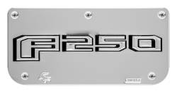 Gatorback - Gatorback Replacement 12" Mud Flap Plate Stainless F250 Logo GB759856 - Image 1