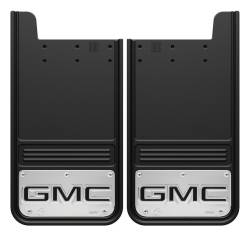 Gatorback - Gatorback 12"x23" Universal Black Mud Flaps GMC Logo GB1223GB-2 - Image 1