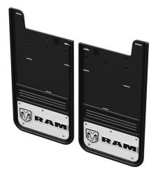 Gatorback GCR38R-RH 12" Black Rear Mud Flap Set for RAM 2500/3500