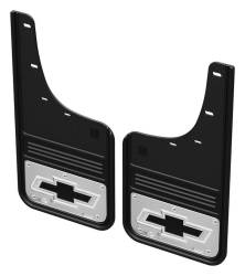Gatorback 12" Front Mud Flaps Set Black Silverado HD GCR202F-BT