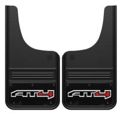 Gatorback - Gatorback 12"x23" Cut-Style Black Mud Flaps AT4 Logo GB1223CUTAT4W - Image 1