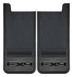 Gatorback - Gatorback 12"x26" Universal Black Mud Flaps FX4 Logo GM1226FX4 - Image 1
