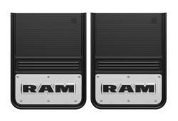Gatorback - Gatorback 14"x18" Universal Black Mud Flaps for RAM Text Logo GB1418RT - Image 1