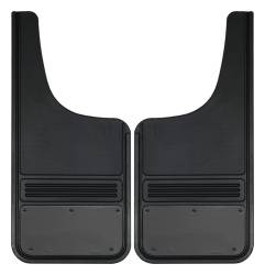 Gatorback - Gatorback 12"x26" Cut-Style Black Mud Flaps Blank Gunmetal GM1226CUT - Image 1