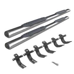 Go Rhino - Go Rhino 104412973PS 4" 1000 Series Side Steps w/Mounting Brackets Kit - Image 1