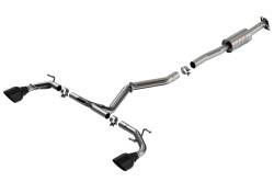 Borla - Borla 140910BC ATAK Cat-Back Exhaust Single Split Rear Exit 22-26 BRZ/GR86 2.4L - Image 1