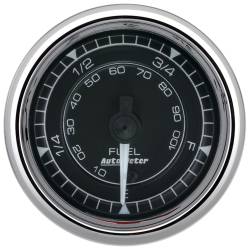 AutoMeter - AutoMeter 9710 Chrono Chrome Programmable Fuel Level Gauge 0-280Ohm 2-1/16" - Image 1