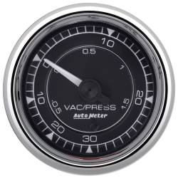 AutoMeter - AutoMeter 9759 Chrono Boost/Vacuum Gauge 30" HG/30PSI 2-1/16" Stepper Motor - Image 1
