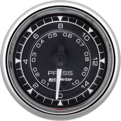 AutoMeter - AutoMeter 9762 Chrono Chrome Fuel Pressure Gauge 15PSI 2-1/16" Stepper Motor - Image 1