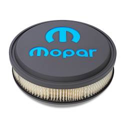 Proform - Proform 440-834 Air Cleaner Kit 14" Diam Alum. Black Recessed Blue MOPAR Emblem - Image 1