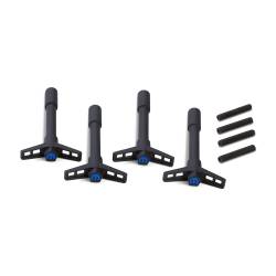 Proform - Proform 440-756 Engine Valve Cover Wing Nuts Black Mopar Logo 1/4-20 Thread 4Pc - Image 1