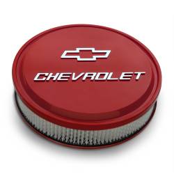 Proform - Proform 141-836 Air Cleaner 14" Dia Alum. Red Raised for Chevy/Bowtie Emblems - Image 2
