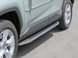 Steelcraft - Steelcraft 135190 Black Running Boards w/Stainless Trim for 19-24 Toyota Rav4 - Image 1