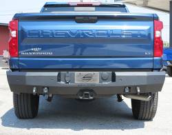 Steelcraft - Steelcraft 76-20490 Black Fortis Rear Bumper 20-24 Silverado 1500/2500HD/3500 - Image 1