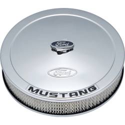 Ford Performance Parts - Ford Performance 302-361 Chrome Air Cleaning kit w/Ford Mustang Emblem - Image 1