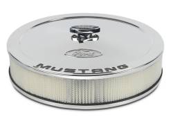 Ford Performance Parts - Ford Performance 302-361 Chrome Air Cleaning kit w/Ford Mustang Emblem - Image 2