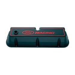 Ford Performance Parts - Ford Perf. 302-003 Tall Valve Covers Die Cast Black/Red Recessed Logo for SBF - Image 1