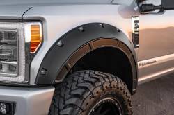 Rough Country Suspension Systems - Rough Country A-F21112-G1 Defender Fender Flares Black for 17-22 Super Duty - Image 3