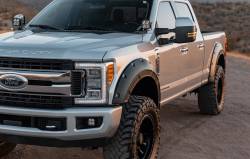 Rough Country Suspension Systems - Rough Country A-F21112-G1 Defender Fender Flares Black for 17-22 Super Duty - Image 5
