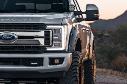 Rough Country Suspension Systems - Rough Country A-F21112-G1 Defender Fender Flares Black for 17-22 Super Duty - Image 2