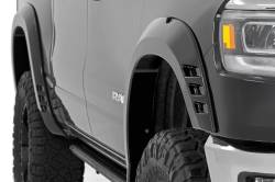 Rough Country Suspension Systems - Rough Country SF1 Fender Flares Black Crystal for 19-24 RAM 1500 F-D319201-DX8 - Image 4