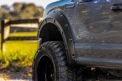 Rough Country Suspension Systems - Rough Country A-F11811 Defender Fender Flares Black for 15-20 Ford F150 - Image 4