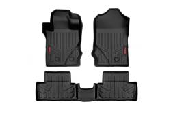 Rough Country Front/Rear Floor Liners Black 21-25 Ford Bronco 2DR M-51632