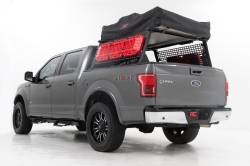 Rough Country 10406 Aluminum Cargo Bed Rack Black for 15-26 Ford F150 5.5'