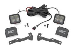 Rough Country 81080 A-Pillar 2" LED Ditch Light Kit-Spot for 16-23 Toyota Tacoma