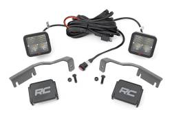 Rough Country 81064 A-Pillar 2" LED Ditch Light Kit Spot for 22-26 Frontier