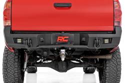 Rough Country Suspension Systems - Rough Country 10812 Heavy Duty Black Rear Bumper for 05-15 Toyota Tacoma - Image 3