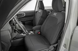 Rough Country Suspension Systems - Rough Country Front/Rear Seat Covers Black 21-25 Ford Bronco Sport 91047 - Image 1