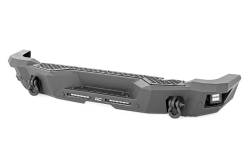 Rough Country 51093 Black Heavy Duty Rear Bumper w/LEDs for 21-26 Ford Bronco
