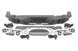 Rough Country Suspension Systems - Rough Country 51093 Black Heavy Duty Rear Bumper w/LEDs for 21-26 Ford Bronco - Image 5