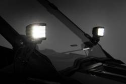 Rough Country Suspension Systems - Rough Country 93076 A-Pillar 2" LED Pod Ditch Light Kit for Polaris RZR Pro XP - Image 6