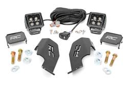 Rough Country Suspension Systems - Rough Country 92033 A-Pillar 2" LED Pod Ditch Light Kit for Honda Talon 1000 - Image 1
