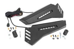 Rough Country Suspension Systems - Rough Country 92023 Front Bumper Wings w/o Stinger Black for Honda Pioneer 1000 - Image 1