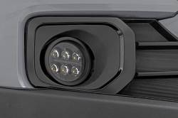 Rough Country Suspension Systems - Rough Country 71095 BLK 3.5" LED Pod Fog Light Kit Flood for 16-23 Toyota Tacoma - Image 1