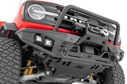 Rough Country Suspension Systems - Rough Country 51205 HD Tubular Front Winch Bumper Black for 21-26 Bronco 4WD - Image 4