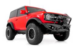 Rough Country Suspension Systems - Rough Country 51205 HD Tubular Front Winch Bumper Black for 21-26 Bronco 4WD - Image 5