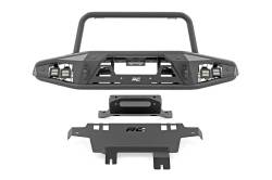 Rough Country 51205 HD Tubular Front Winch Bumper Black for 21-26 Bronco 4WD