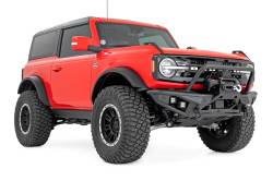 Rough Country Suspension Systems - Rough Country 51205 HD Tubular Front Winch Bumper Black for 21-26 Bronco 4WD - Image 2