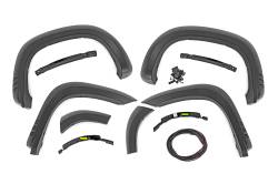Rough Country Suspension Systems - Rough Country SF1 Fender Flares Black 19-24 Silverado 1500 F-C319201A - Image 1