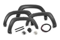 Rough Country Suspension Systems - Rough Country F-T11621A Black Pocket Fender Flares for 16-23 Toyota Tacoma - Image 1