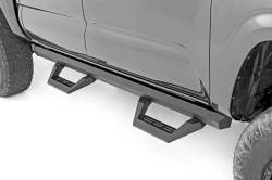 Rough Country 71000A SRX2 Drop Step Nerf Bars Black for 05-23 Tacoma Double Cab
