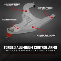 Rough Country Suspension Systems - Rough Country 93155 High Clearance 2" Off Front Control Arms for Polaris Ranger - Image 5