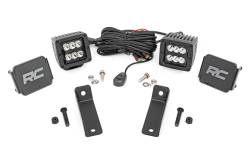 Rough Country Suspension Systems - Rough Country 97082 Rear Cab Mount 2" LED Pod Light Kit for Maverick Sport - Image 1