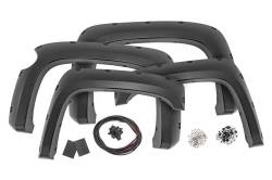 Rough Country Suspension Systems - Rough Country F-C11612A Pocket Fender Flares Black for 07-13 Silverado 1500 5.8' - Image 1